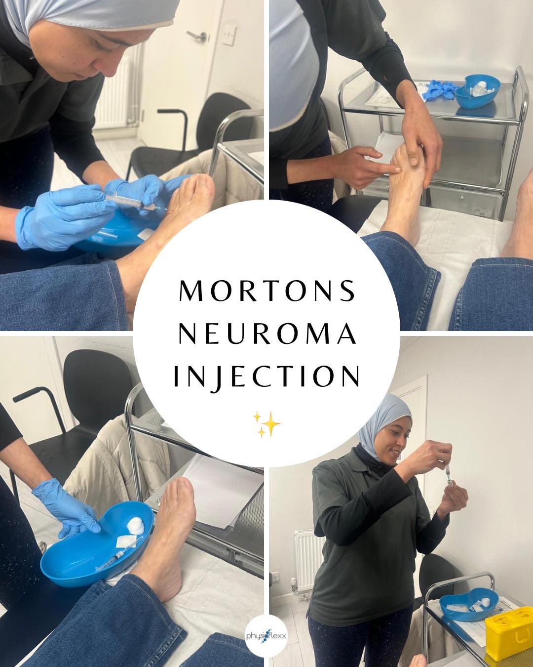 Physioflexx - 🦶Morton’s Neuroma Injection🦶 Samar treated... | Facebook