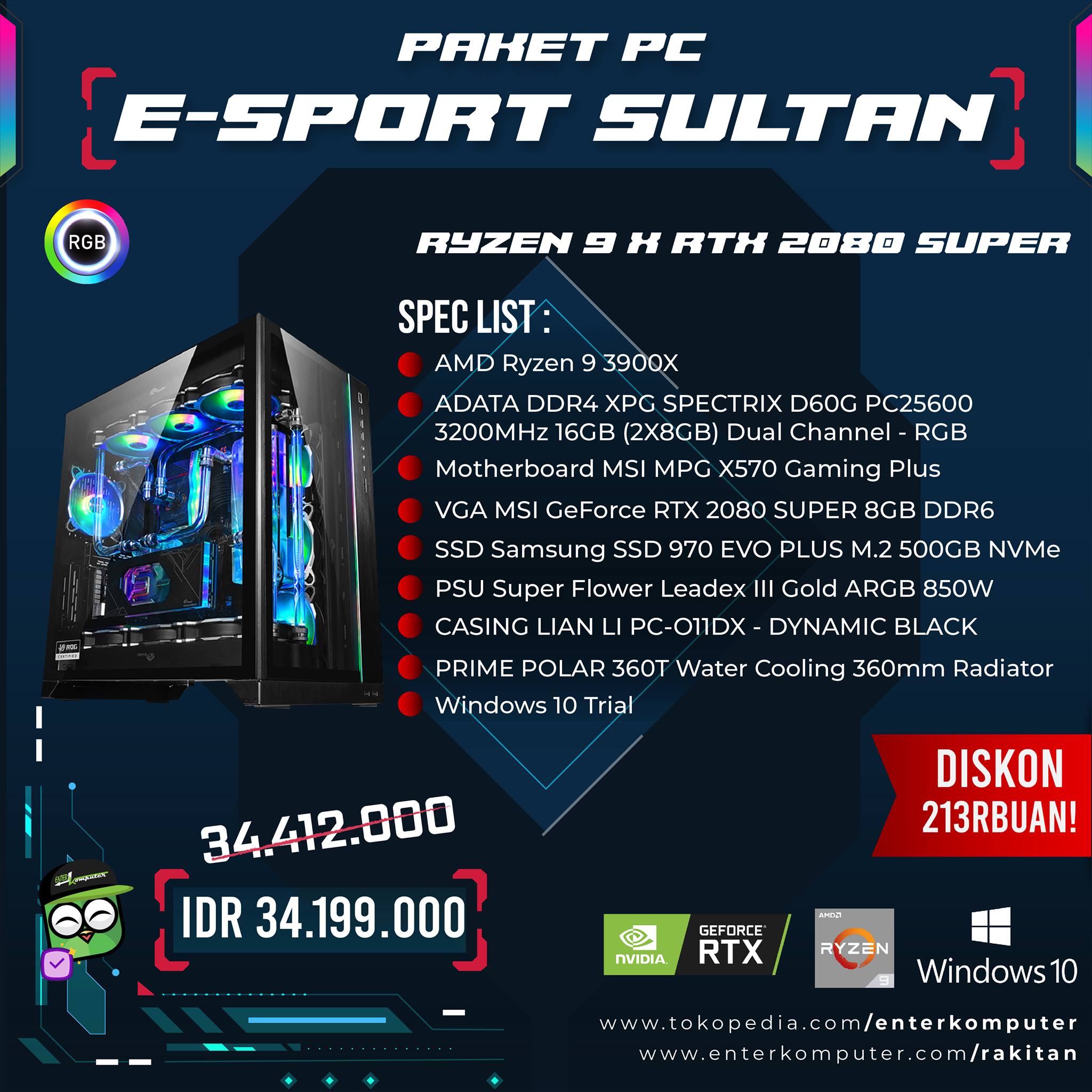 ENTER Komputer - Khusus untuk kamu para Sultan! Rakitan PC... | Facebook