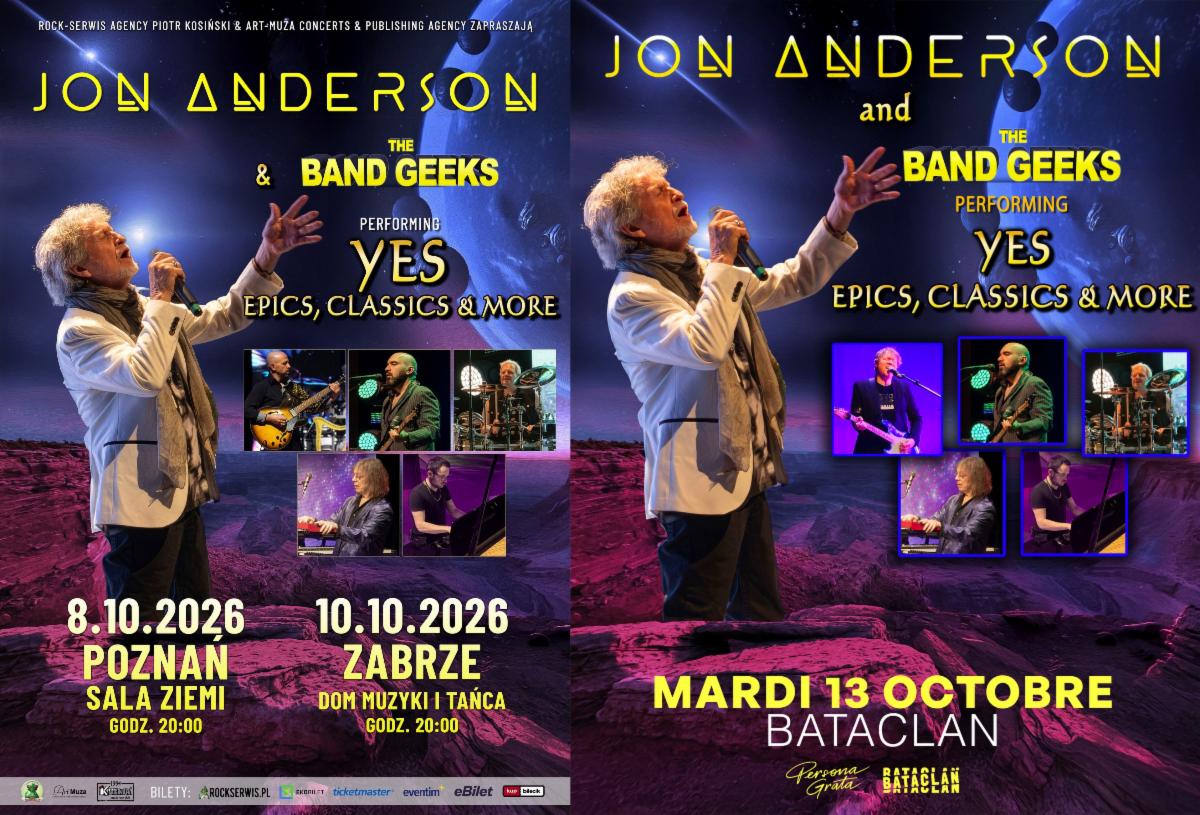 JON ANDERSON AND THE BAND GEEKS Announce Shows in Poland & France 