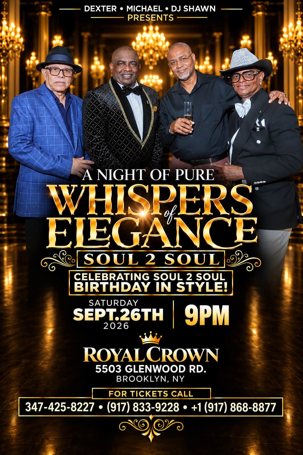 Whispers of Elegance event at Royal Crown in Brooklyn on September
