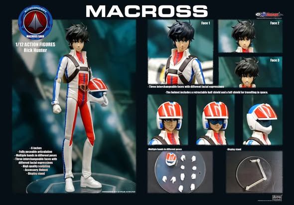 Robotech - #Robotech: The #Macross Saga - 1/12 Scale Rick Hunter