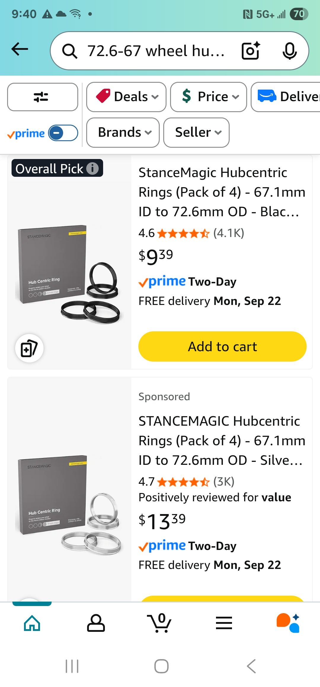 Hub Centric Rings – 73mm To 70.3mm – 4-Piece Set – Accessories Plus