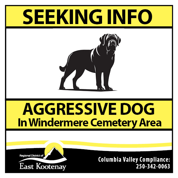 Aggressive dog alert in Windermere Cemetery area of East Kootenay