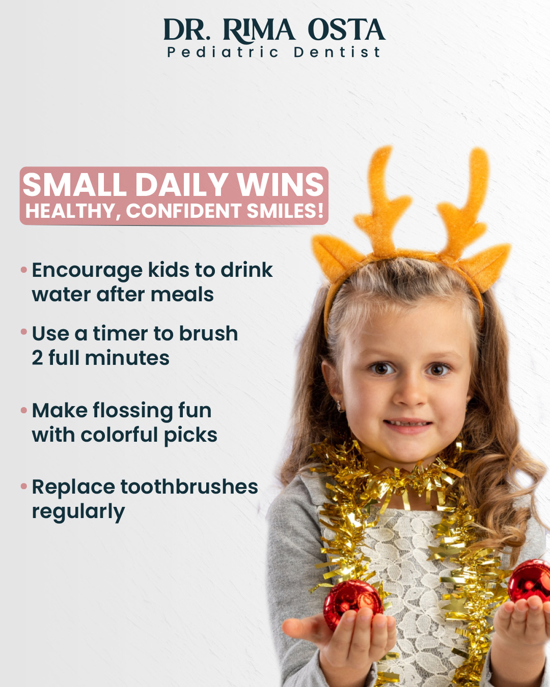 Rima - Small Daily Wins = Big Healthy Smiles! Building healthy dental ...