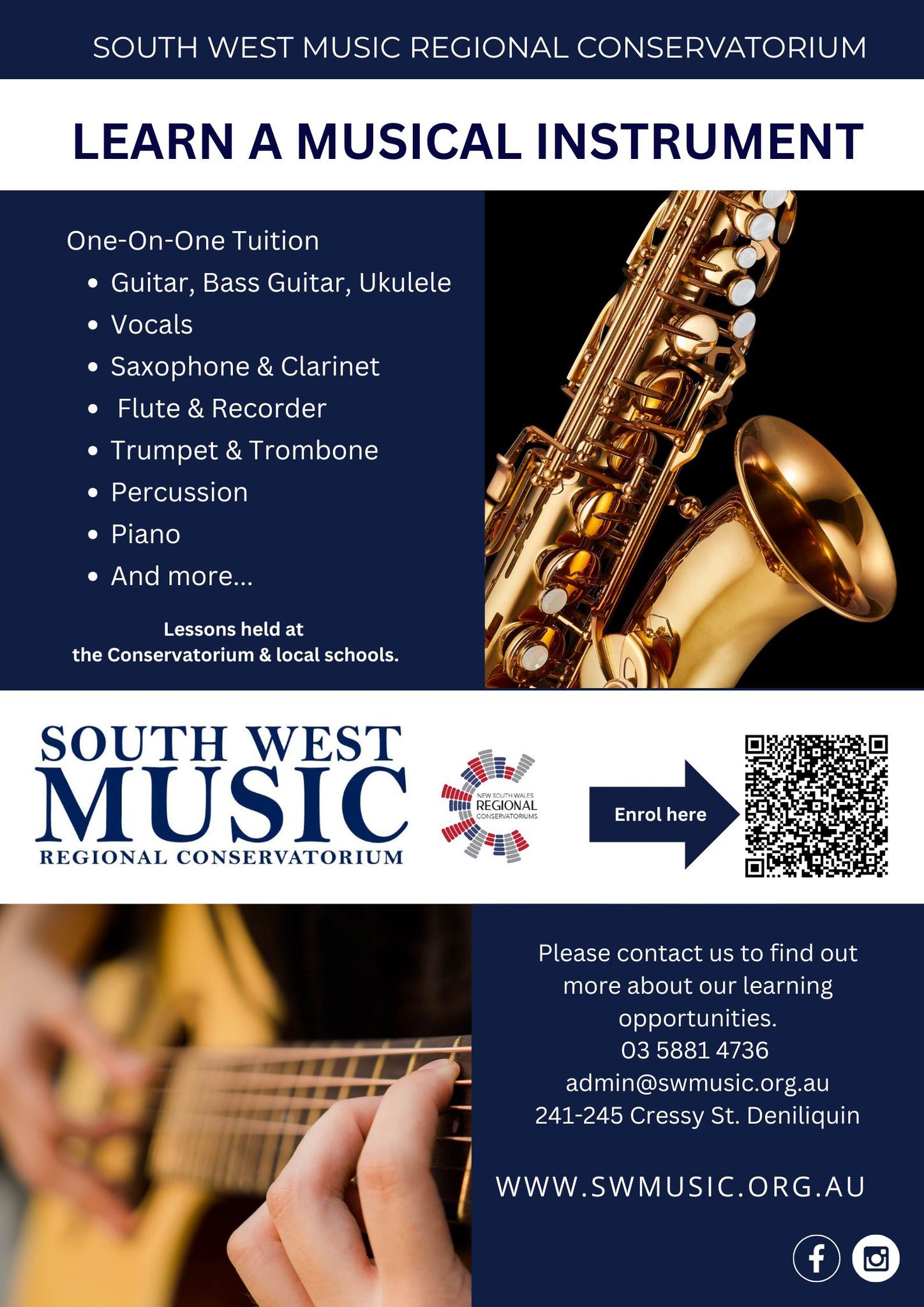 South - Enrolment Now Open for 2026 Music Lessons... We are pleased to ...