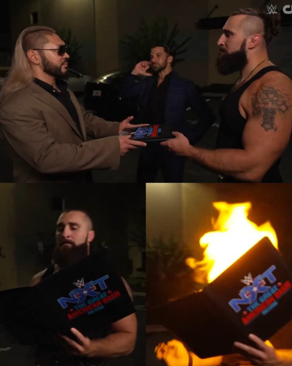 Naraku just presented NXT Champion Tony D'Angelo with an exploding