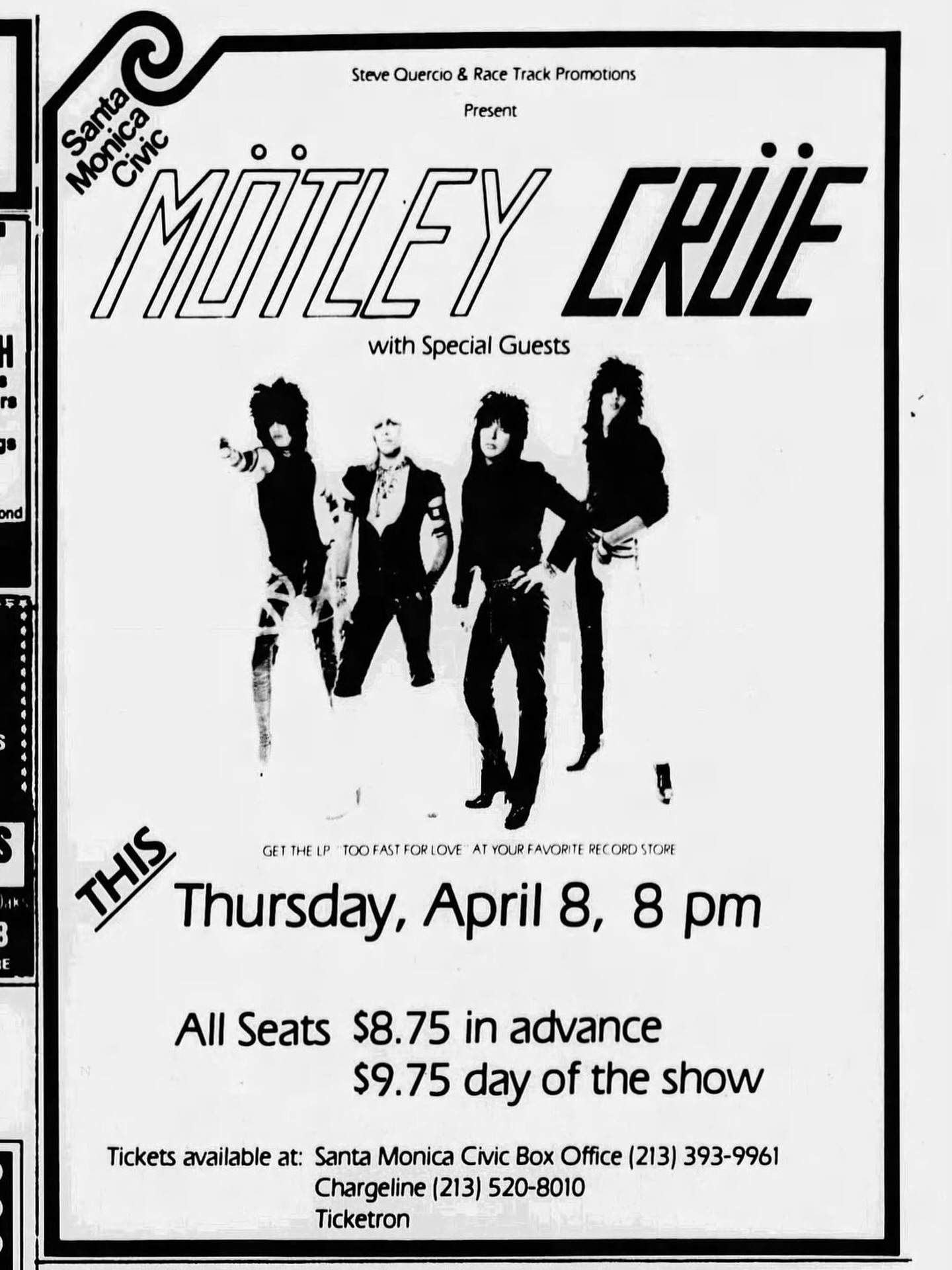On this date in 1982: Mötley Crüe performed one of the seminal