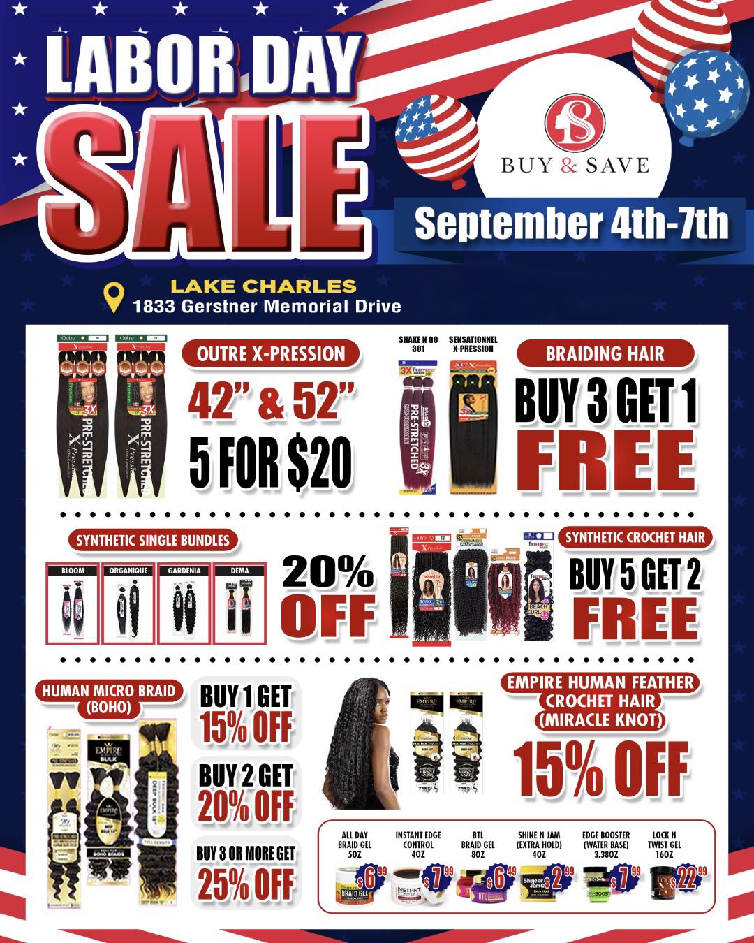 Buy & Save Hair & Beauty Supply | Lake Charles LA