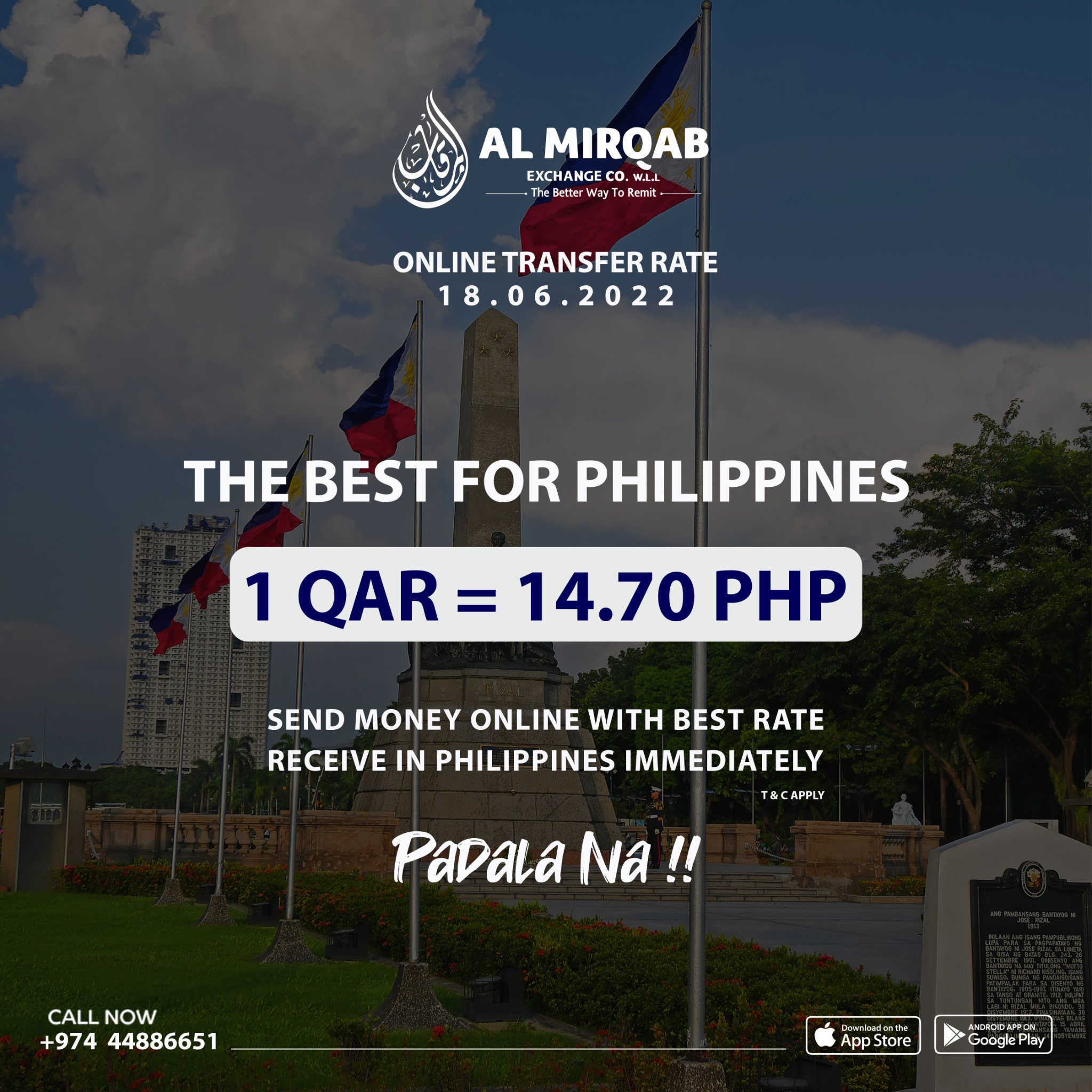 Kabayan 🇵🇭 Magandang Balita ! Send... - Al Mirqab Exchange | Facebook