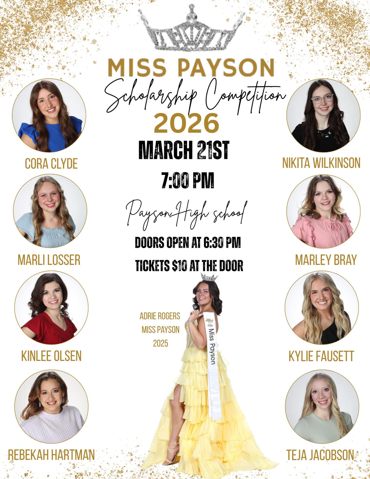Payson, - 👑 It’s almost time for Miss Payson 2025, Adrie Rogers, to ...