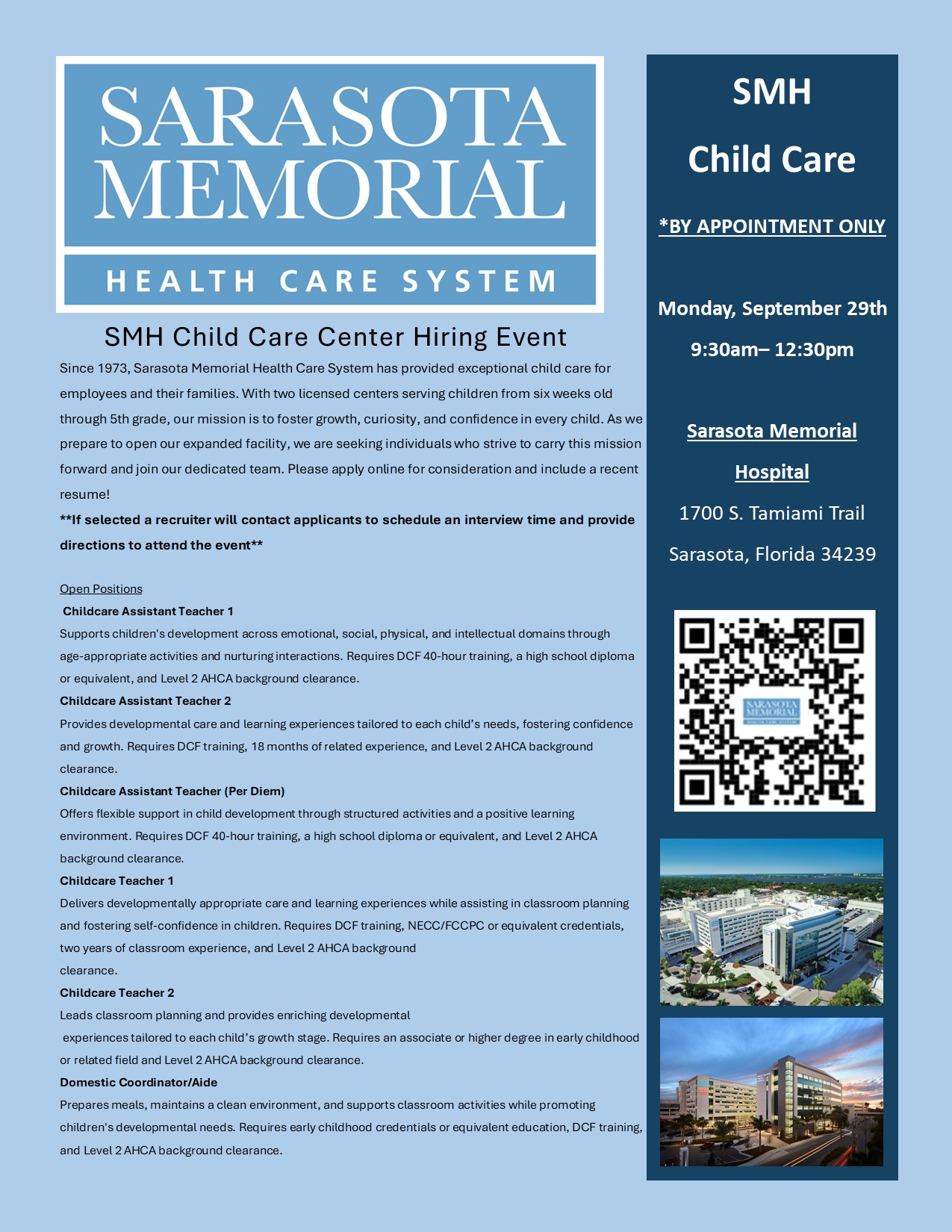 NEW DATE 📢 Calling all... - Careers at Sarasota Memorial | Facebook
