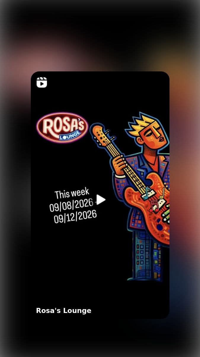 This week at Rosa's Lounge T. 09/08 - Dave Herrero and Pete
