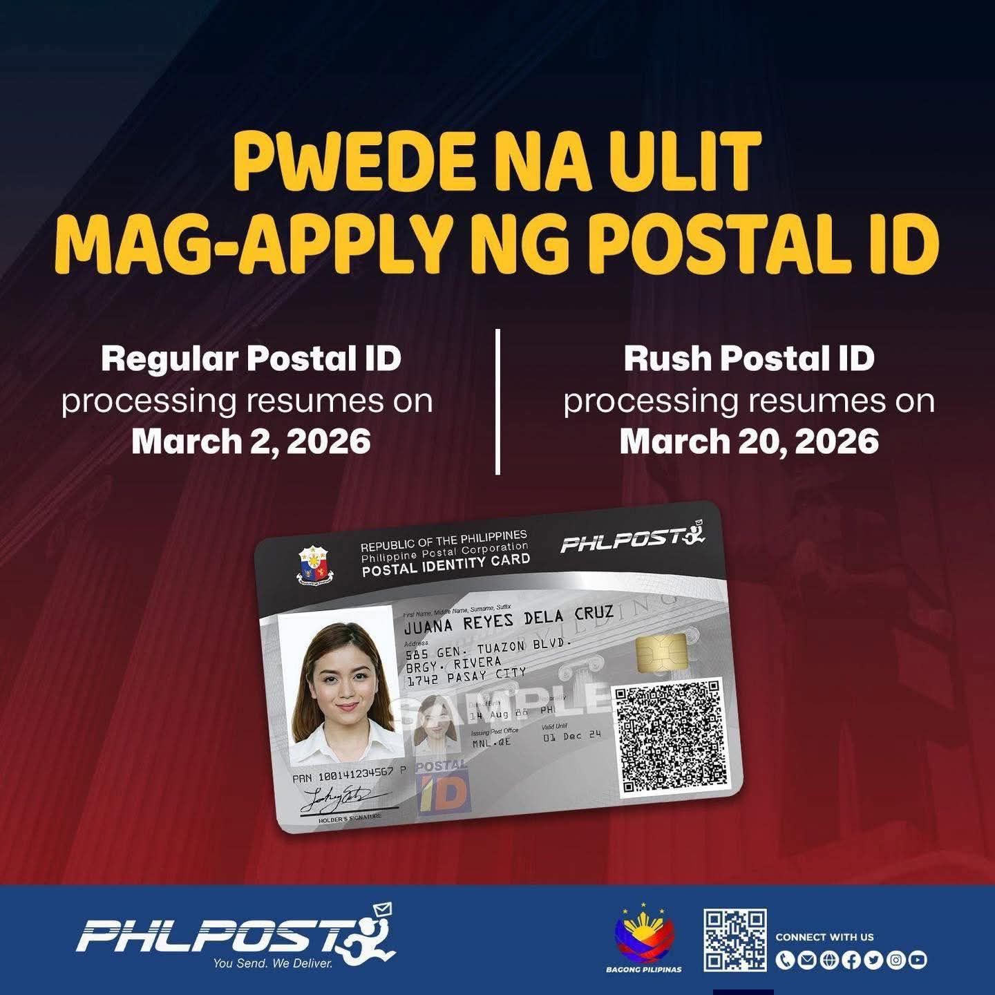 POSTAL ID IS BACK Simula sa March... - Partido News Online | Facebook