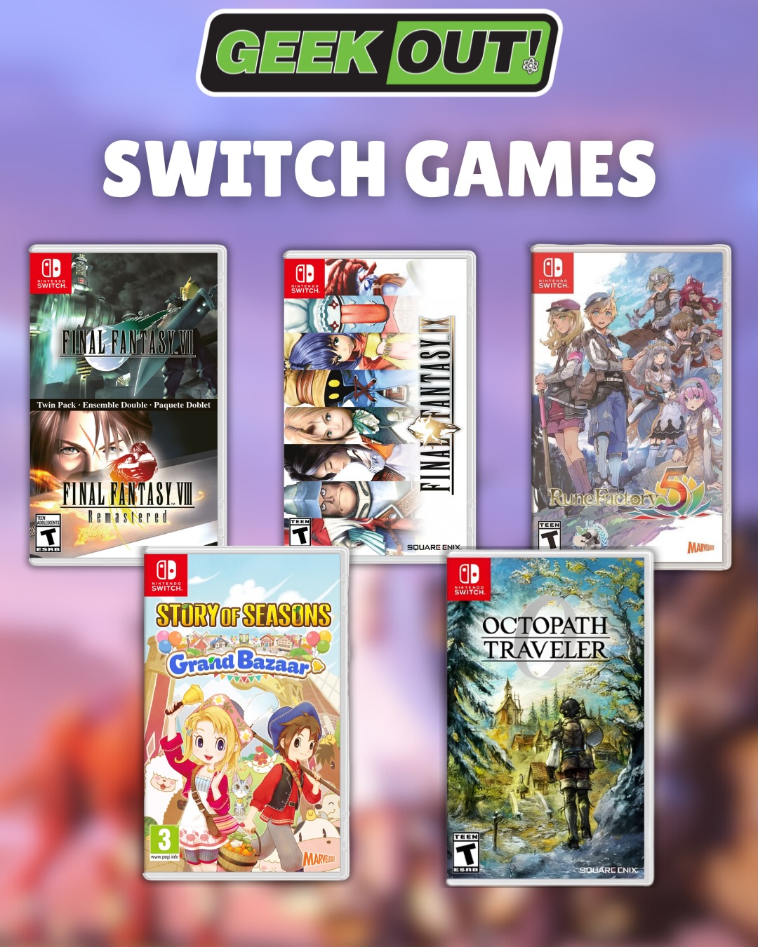 NOW AVAILABLE‼️ 🕹️It's time to “Switch” things up with some new
