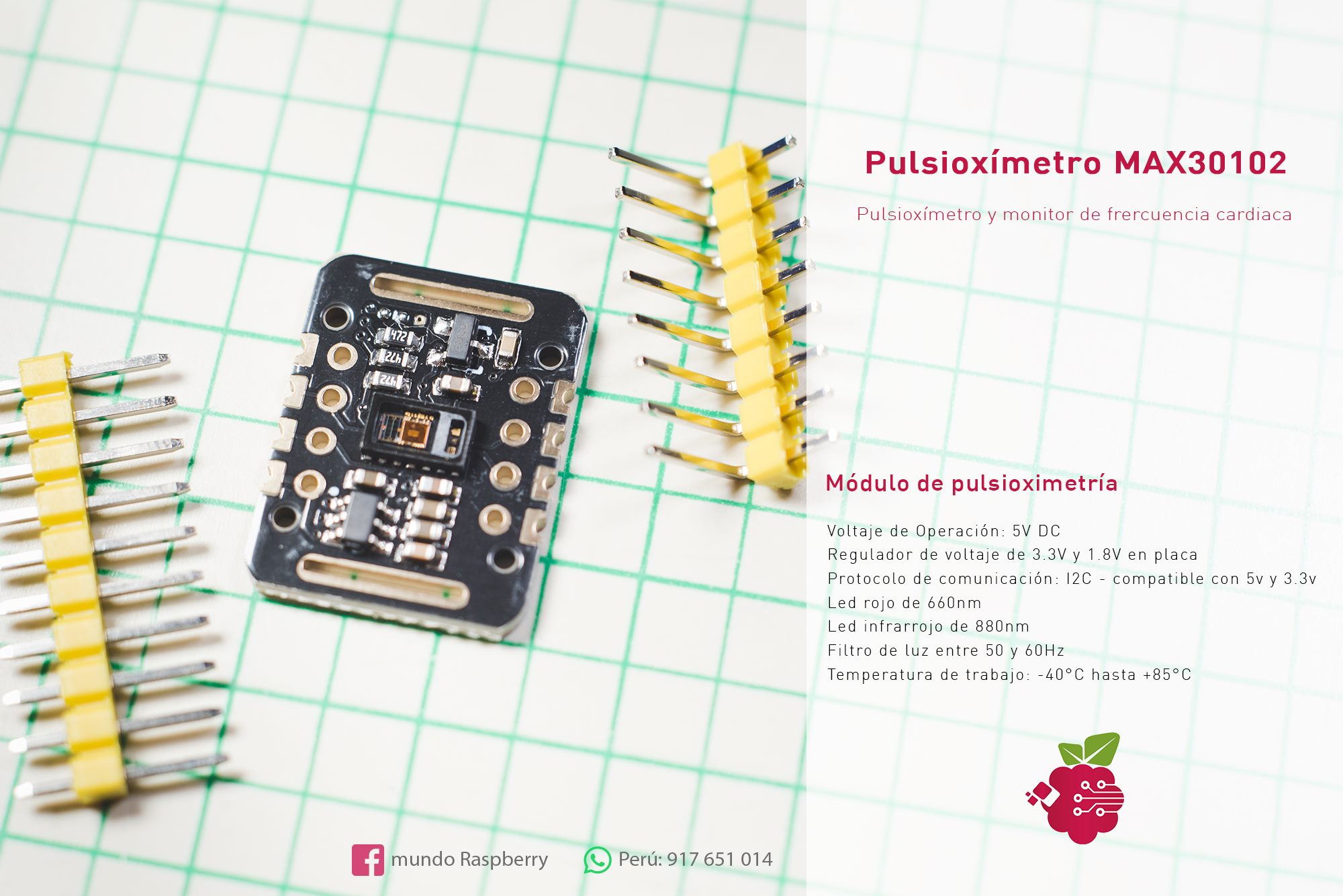Mundo Raspberry - [ Pulsioxímetro MAX30102 ] +++... | Facebook