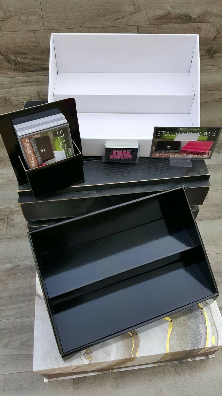 Stack Displays - Our classic Black & White Stack Displays....
