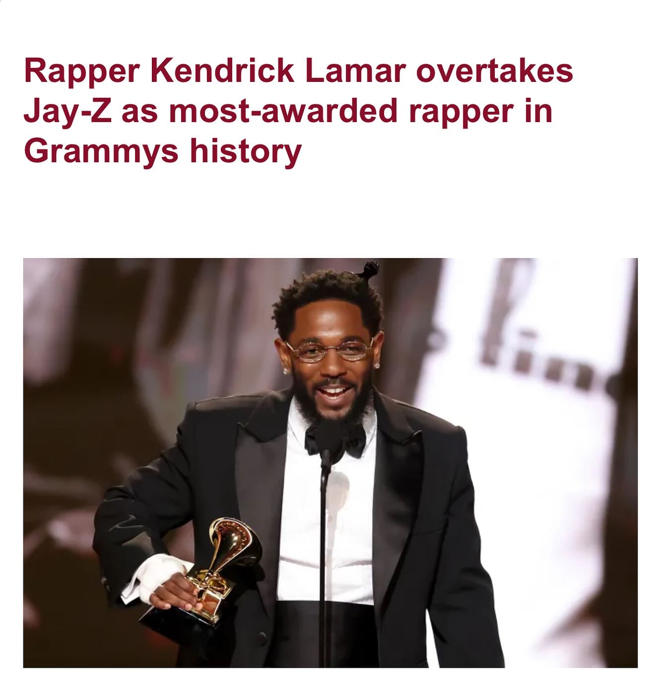 Lindaikejiblog - American rapper, Kendrick Lamar, has set a new record ...