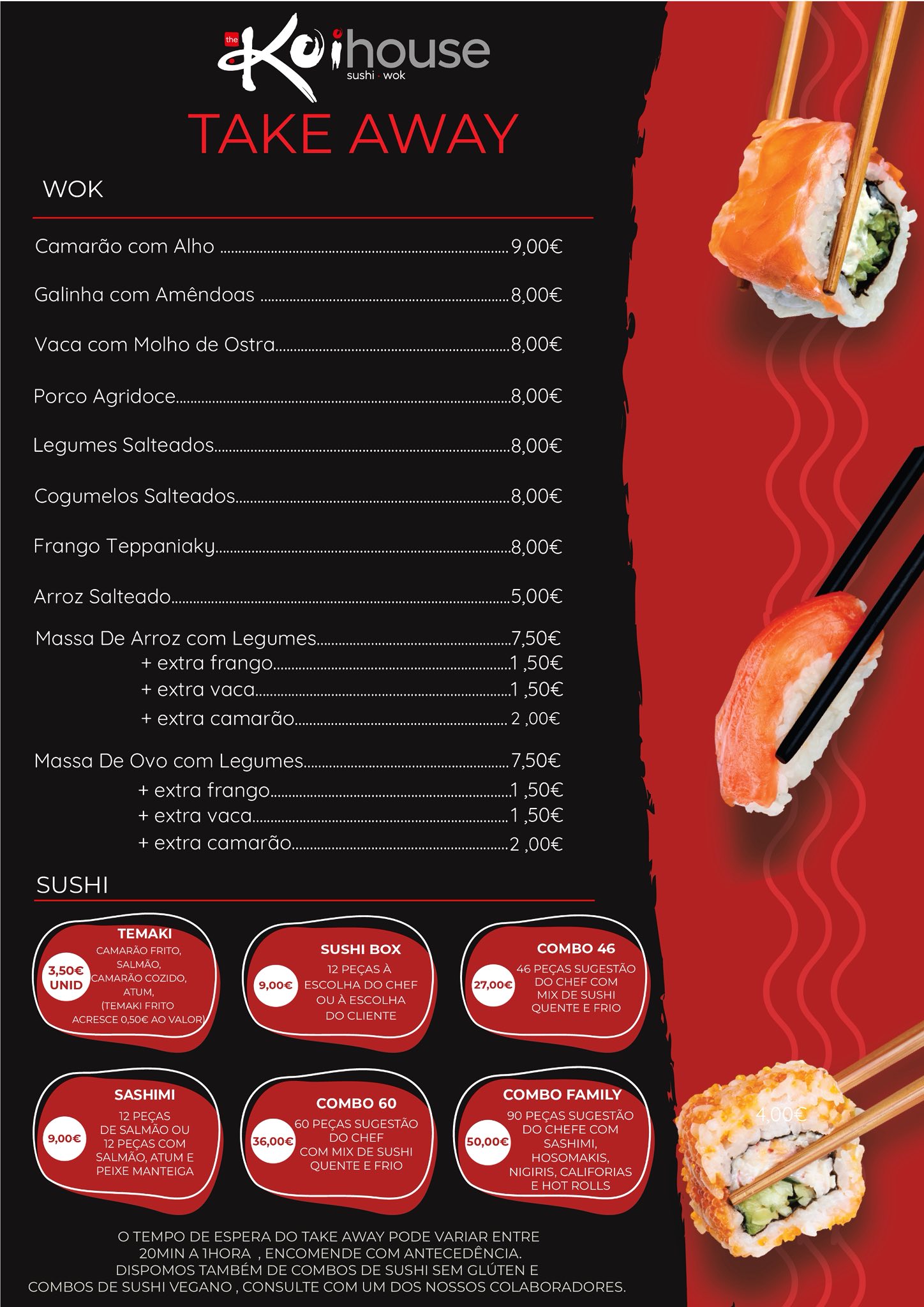 MENU DE TAKE AWAY