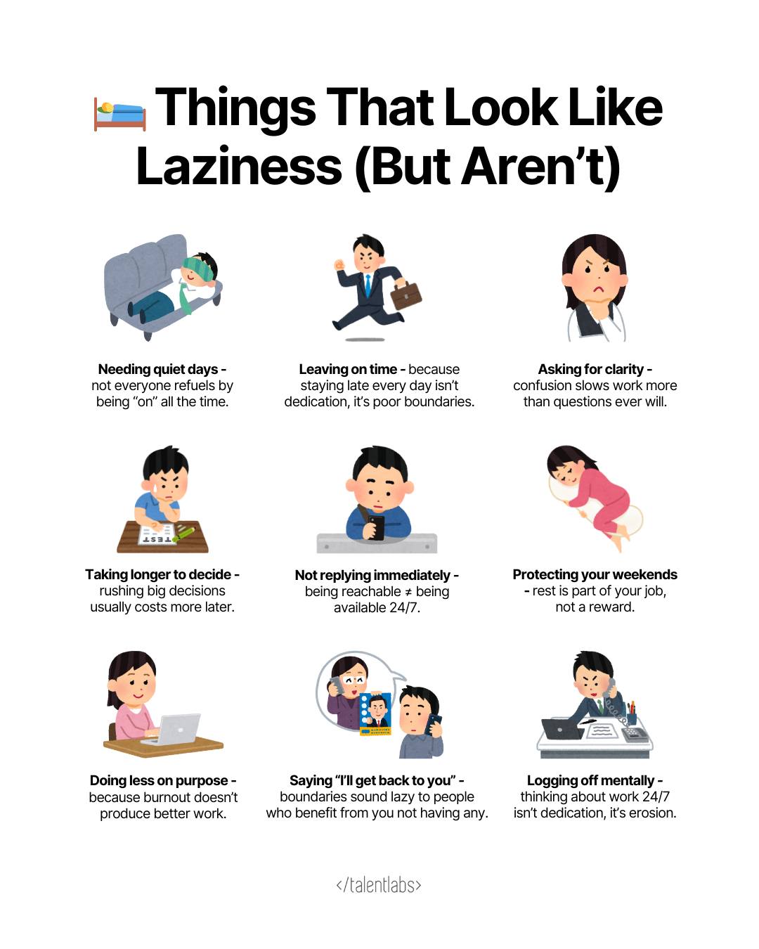 TalentLabs - Things we keep calling “lazy” are often just… boundaries ...