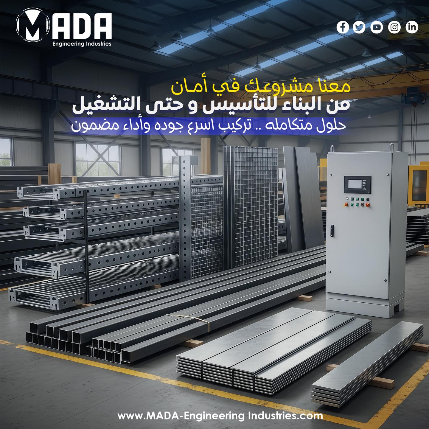 من أول قطعة حديد في مشروعك…... - MADA Engineering Industries | Facebook