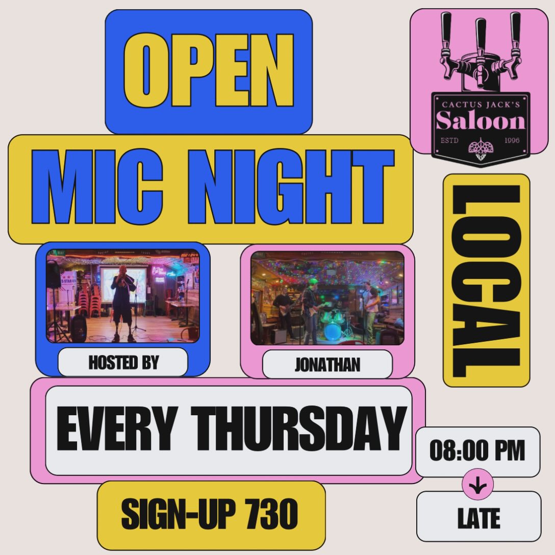 Karaoke & Open Mic at Cactus Jack's Bar & Grill