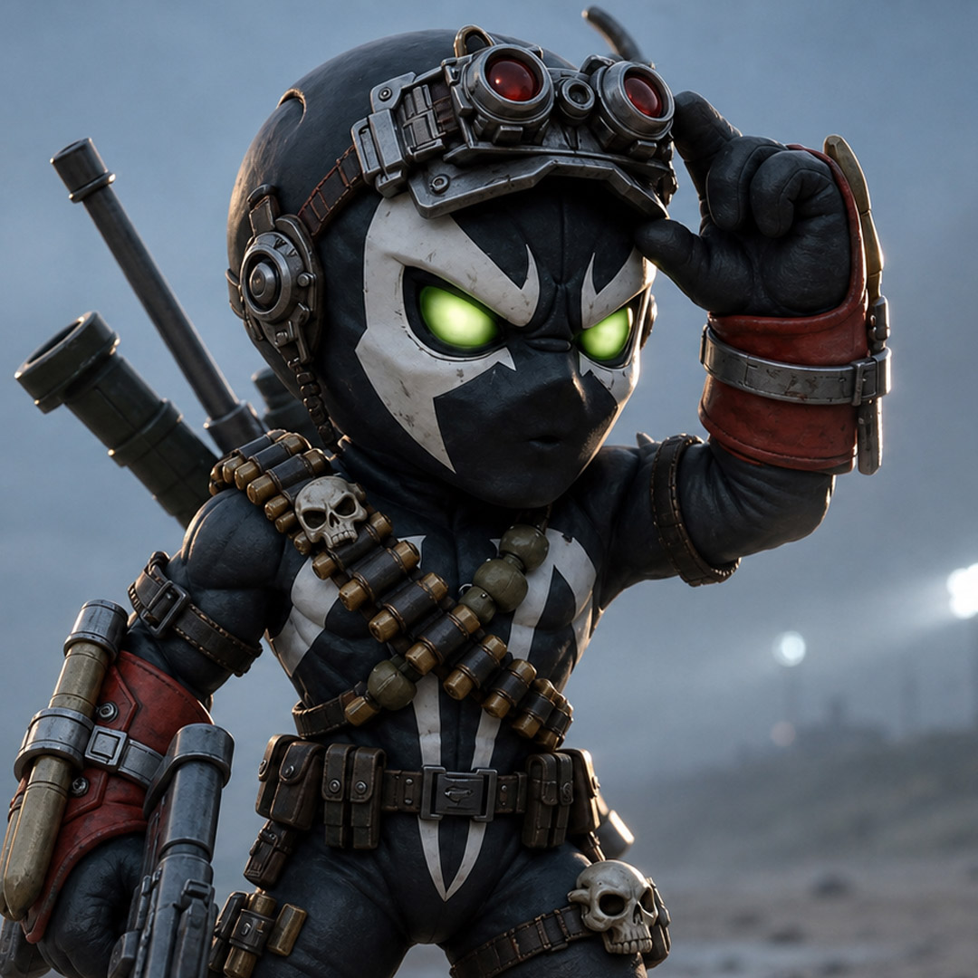 Hunter R Customs' AI reimagined SD Commando Spawn figure