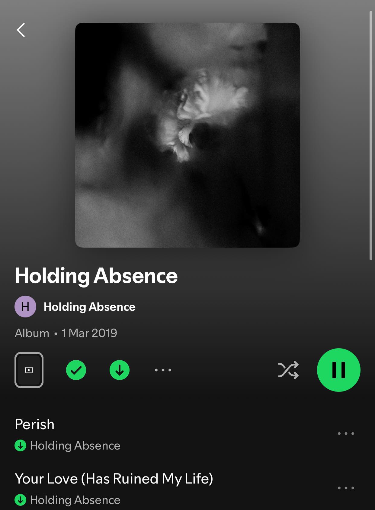 Holding Absence band recommendations and reviews