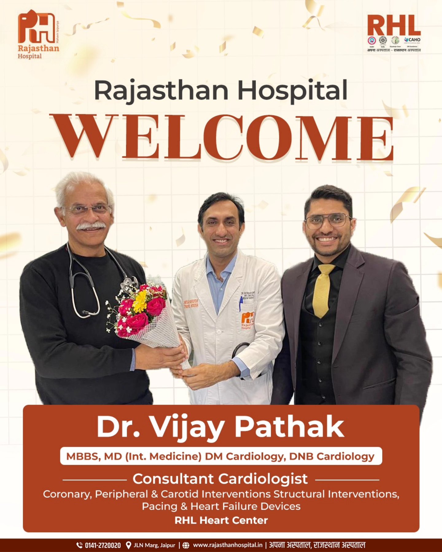Rajasthan - We are thrilled to welcome Dr. Vijay Pathak (MBBS, MD, DM ...