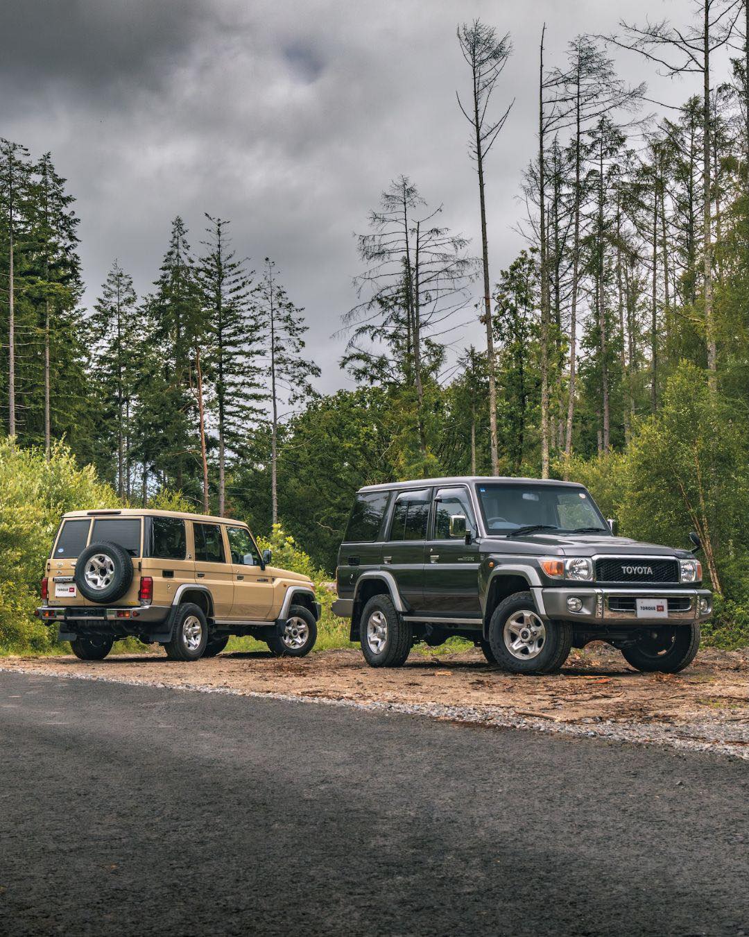 Two fresh import Toyota Land Cruiser 70s. Both from the limited