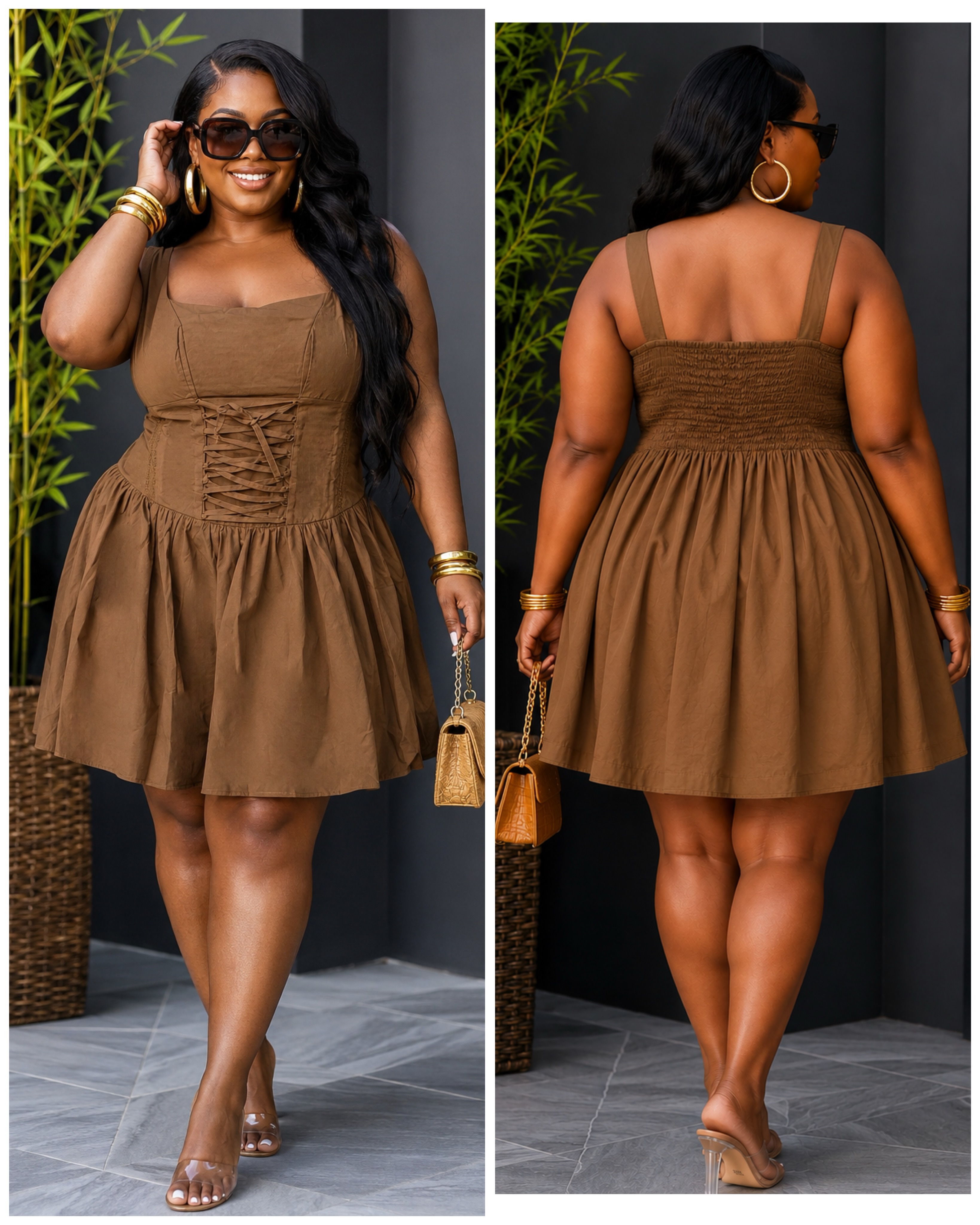 candy brown dress - Sweet and sassy 🤎✨ Shop our Coffee Dates Flared 💲 $275 | 📏 1XL-3XL Roast Duck with Oyster Baby Shower Mini Dresses221226 Brown bridesmaid dresses Option to:BUY