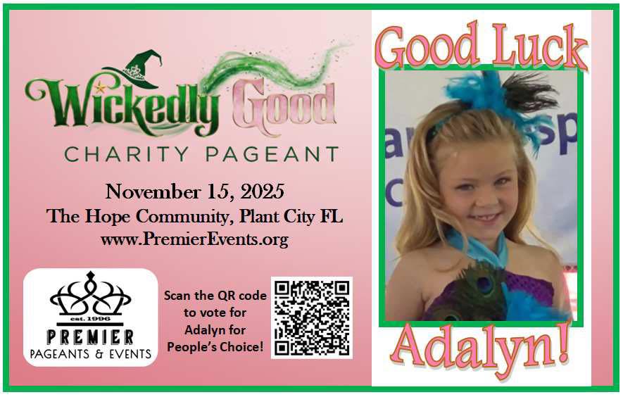 Major - Adalyn is competing again with Premier Pageants! This time ...