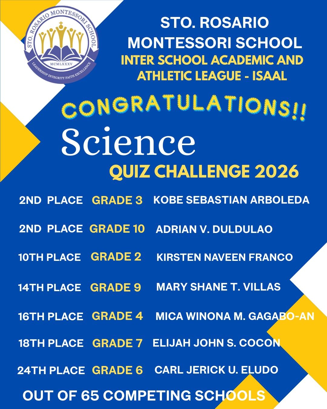 Sto. Rosario Montessori... - Sto. Rosario Montessori School