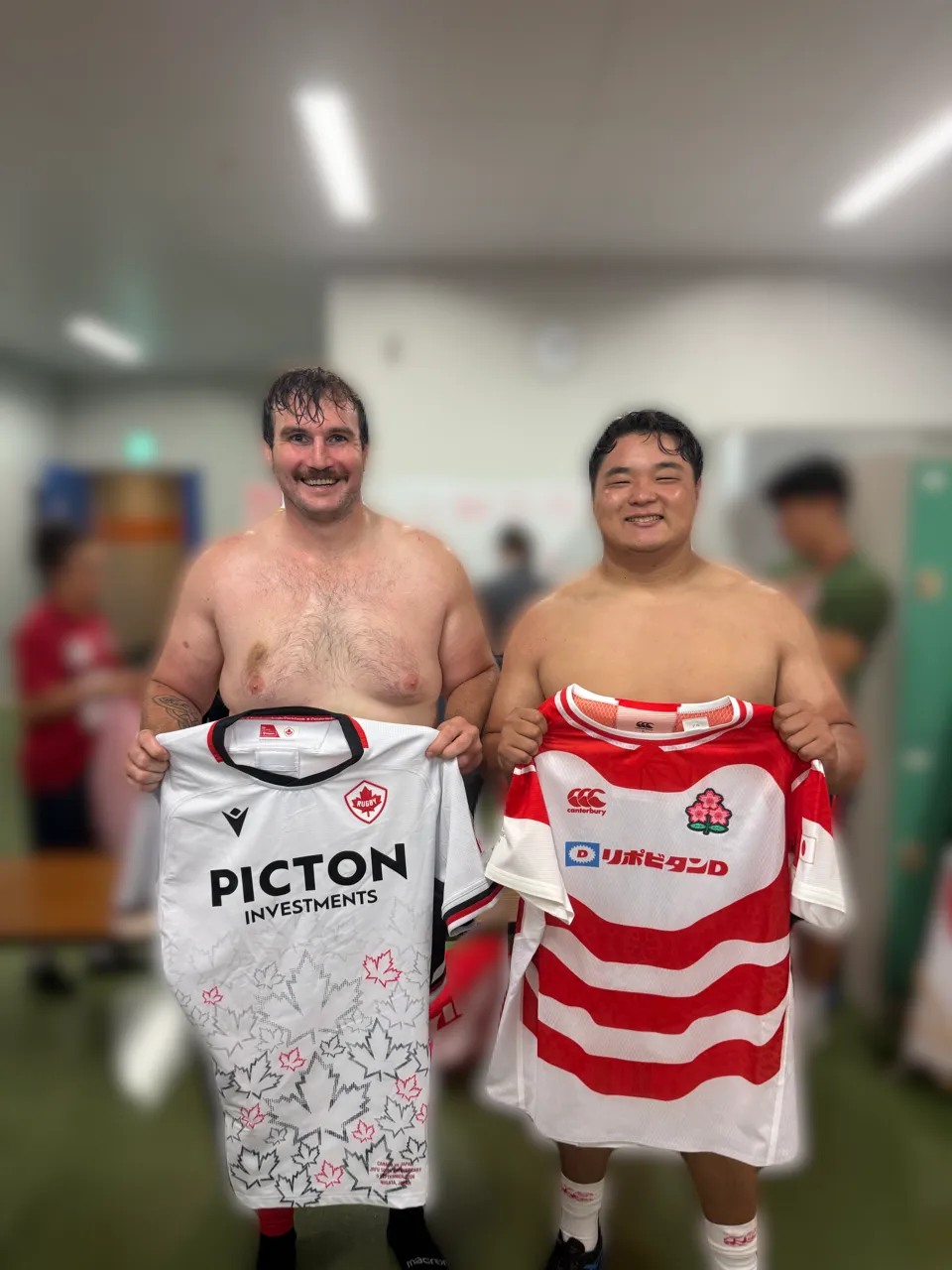 ク*ダ様 ラグビー日本代表　選手支給ジャージ　2024カナダ戦 3L ク*ダ様 ラグビー日本代表 選手支給ジャージ 2024カナダ戦 3L Thank you,