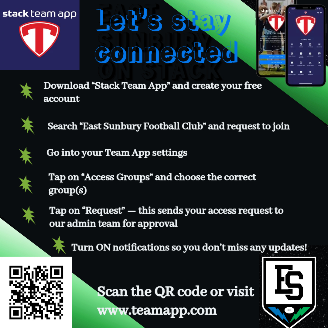 East - 💙💚🖤 GET 2026 SEASON READY — JOIN STACK TEAM APP! 💙💚🖤 As we gear ...