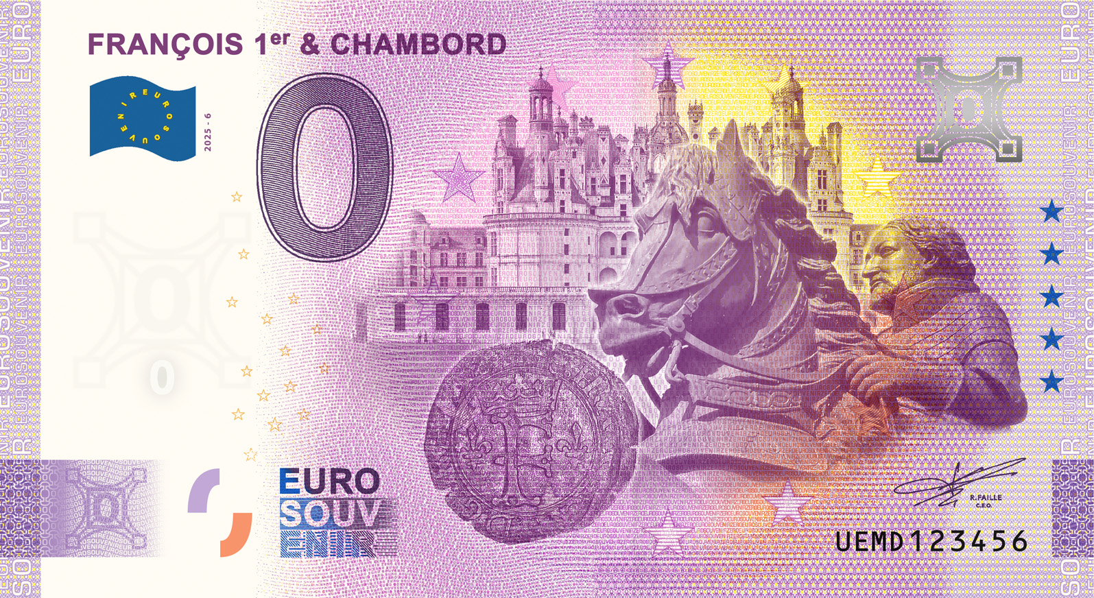 0-euro-nouveau-billet-2025-anniversary-francois-1er-chambord