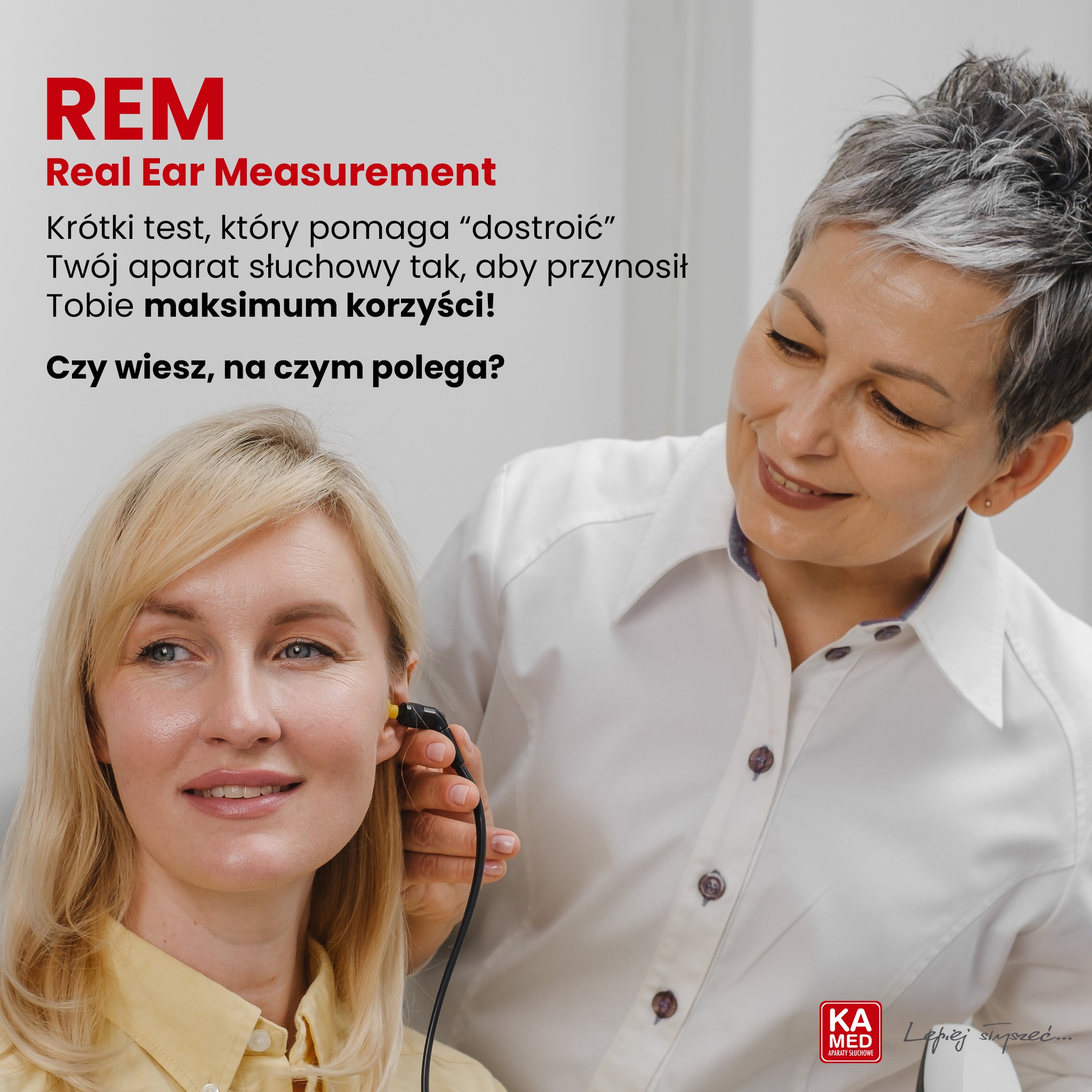 Kamed - 🎧 REM, czyli Real Ear Measurement – co to takiego? Wyobraź ...
