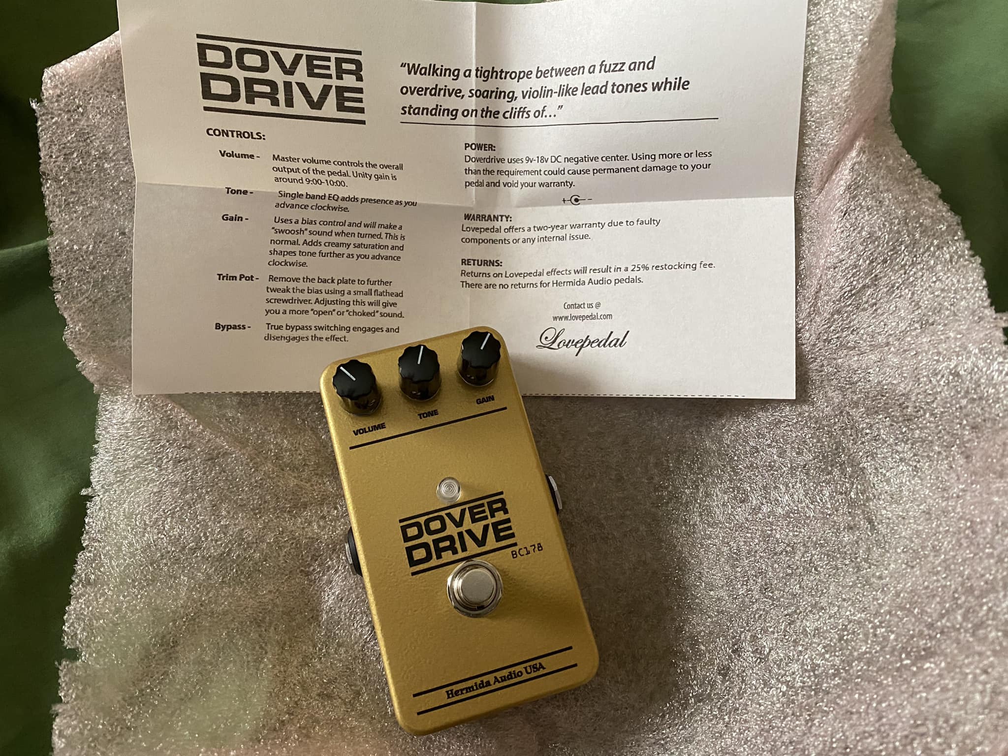 Lovepedal 5e3 Deluxe pedal review and tone test