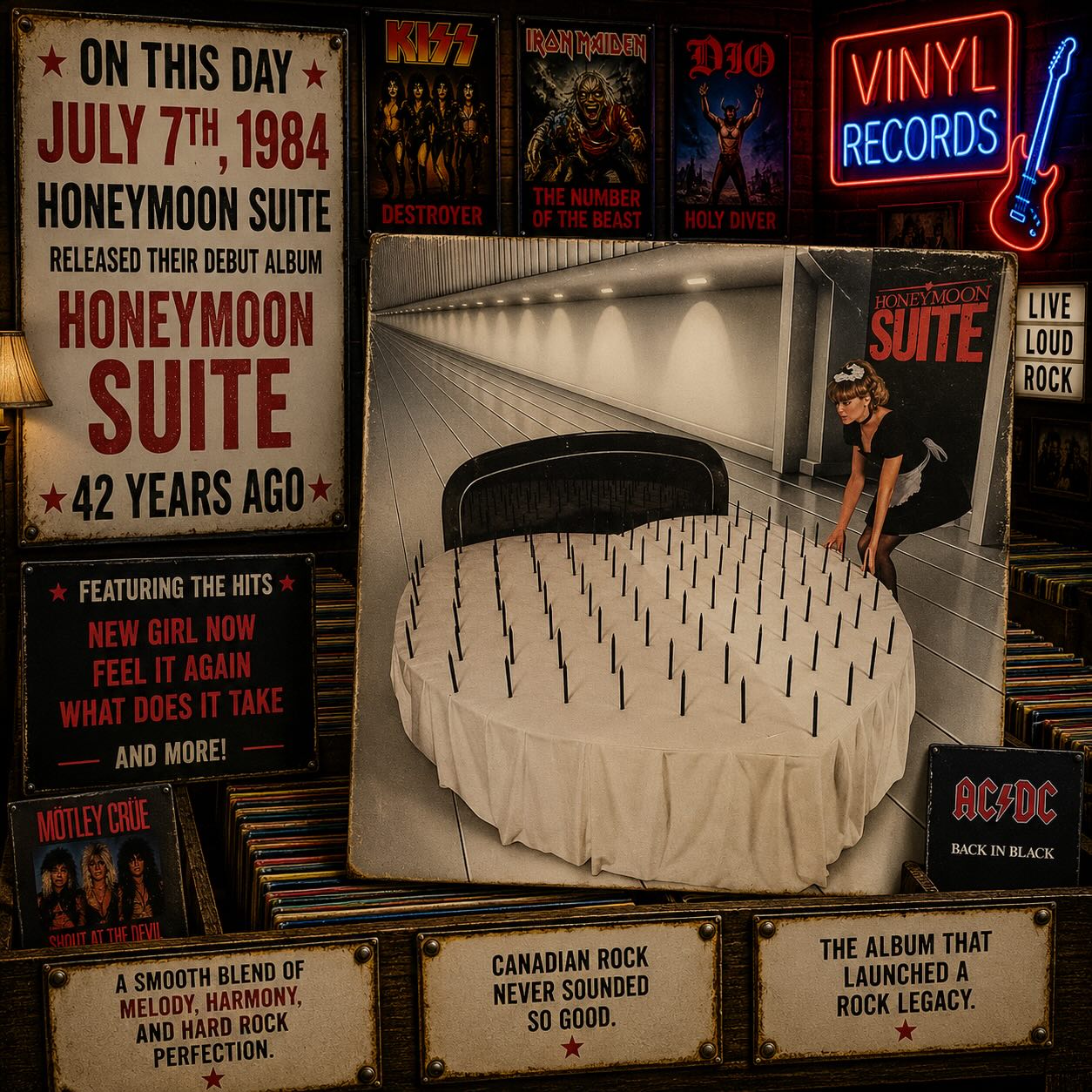 July 7th 1984 - Honeymoon Suite released the self-titled album.