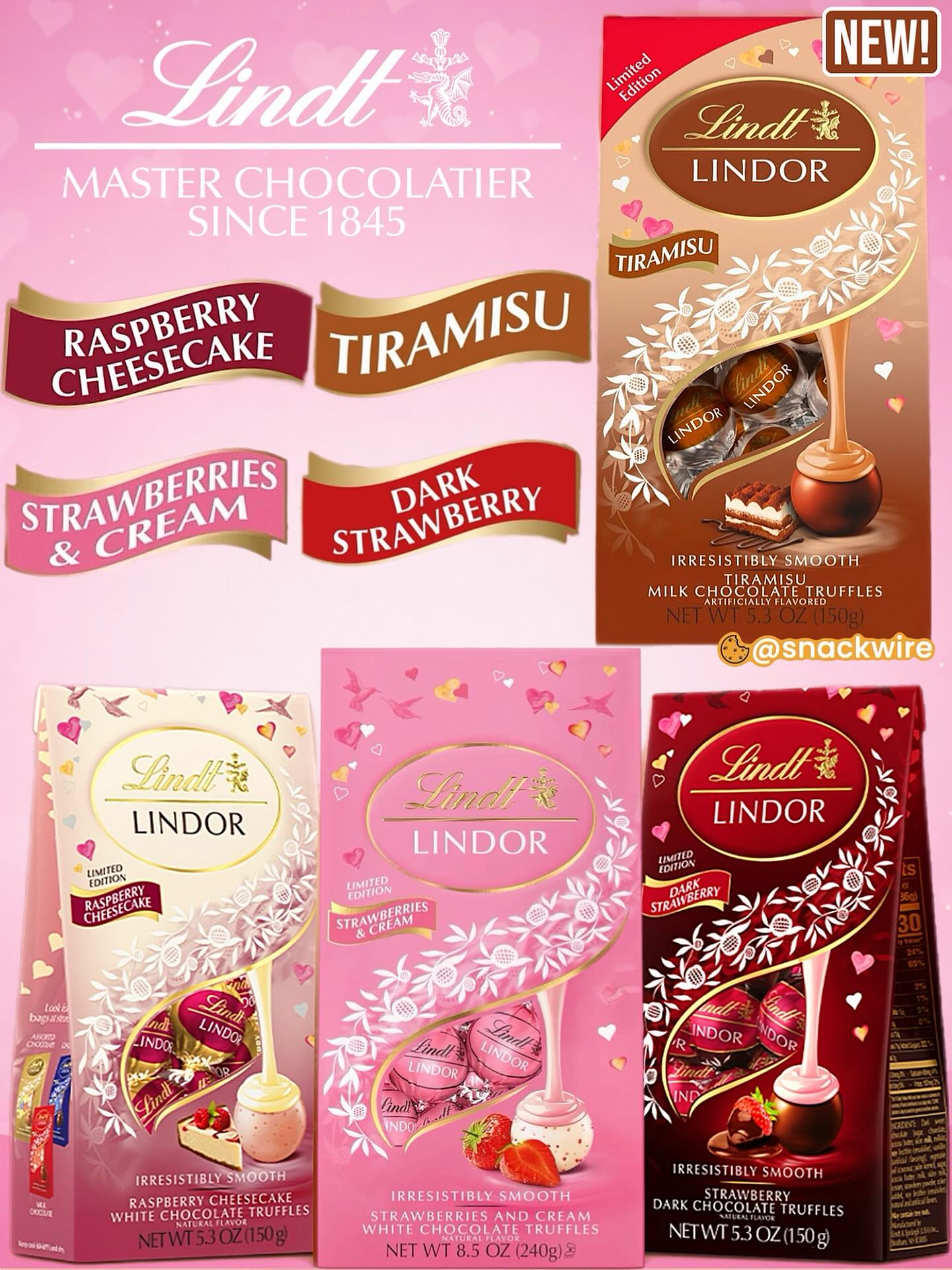 SnackWire - Lindt Valentine’s Lineup! - New Tiramisu (Walmart ...