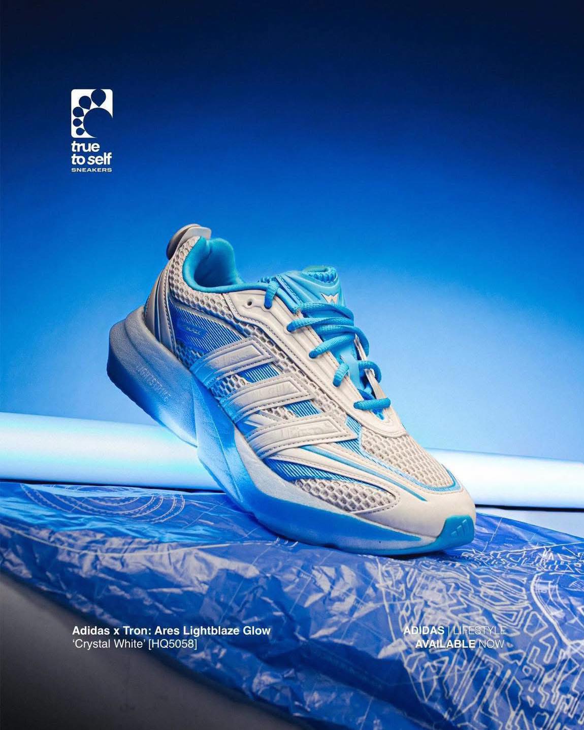 TRON: Ares x ADIDAS Collaboration 💙❤️🤍🏍️ #adidas Lightblaze