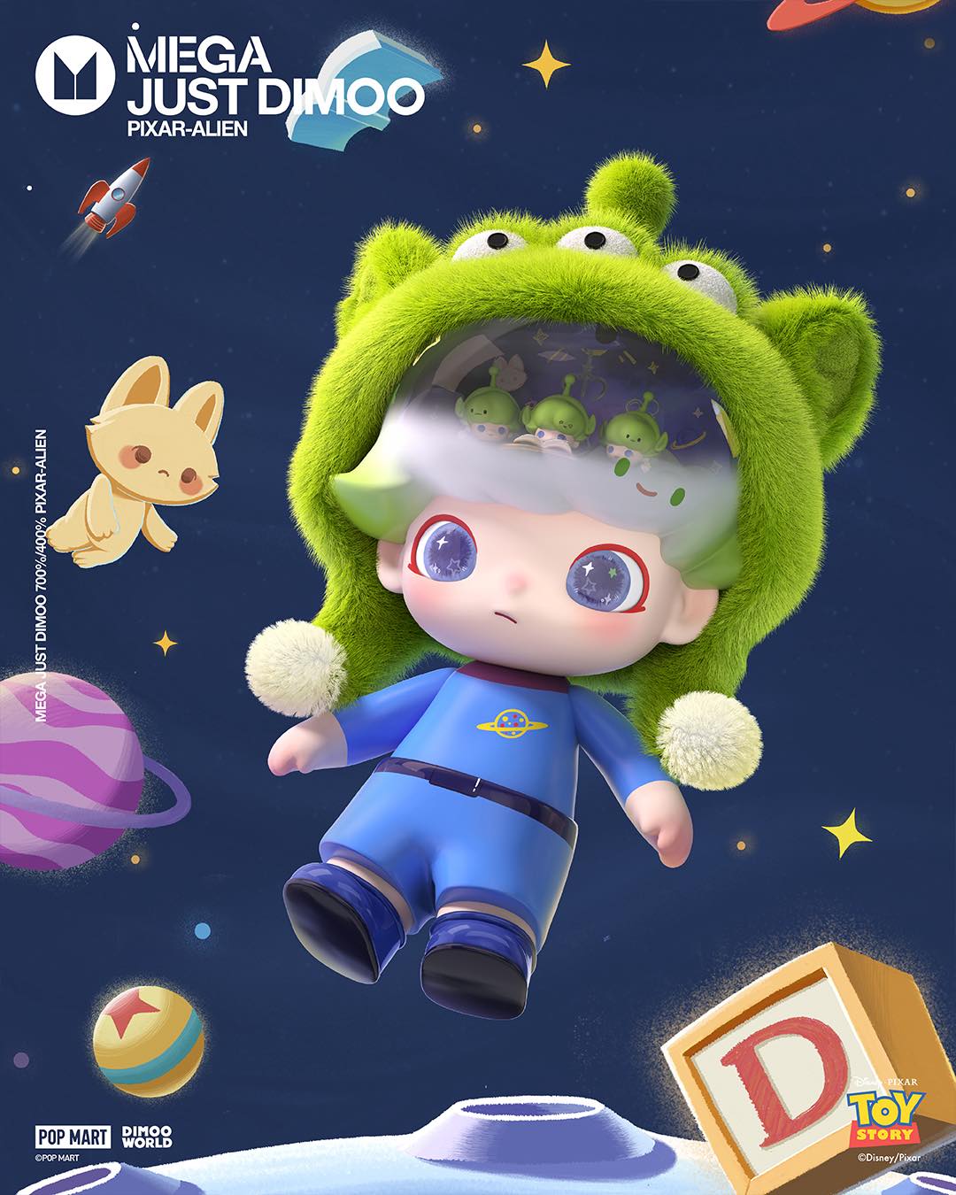 DIMOO's all suited up for a little space adventure. 👽🪐 𝐌𝐄𝐆𝐀