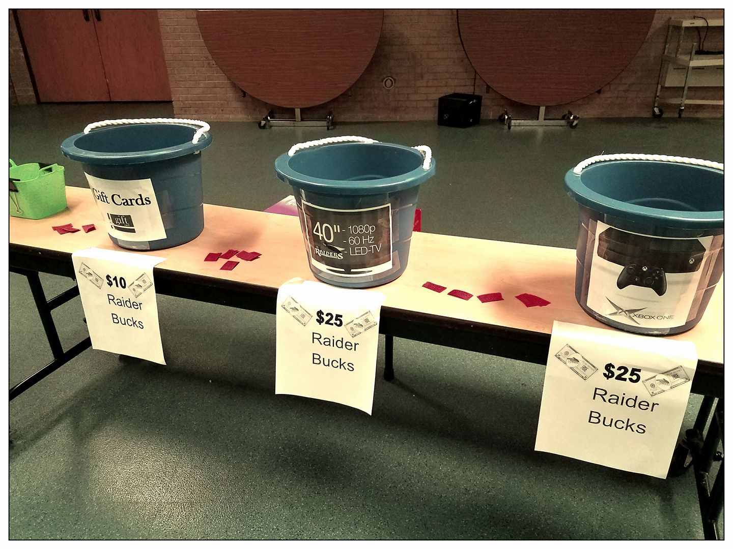 River - Our end of the quarter raffle prizes! Must be present to win ...
