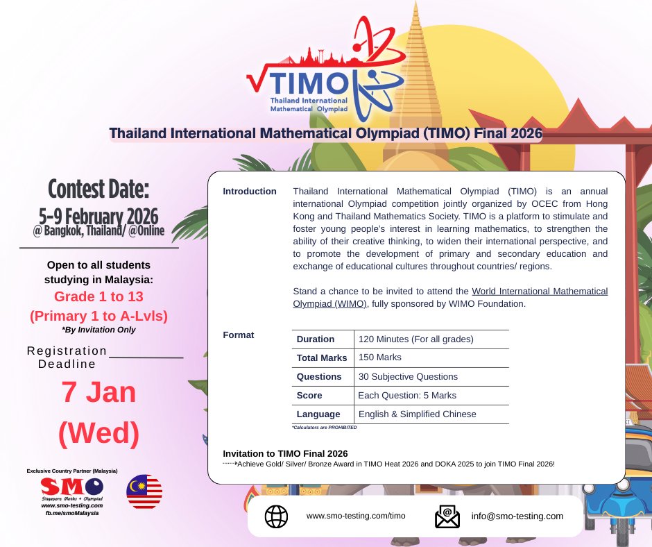 SMO Malaysia - #timofinal (For students studying in... | Facebook