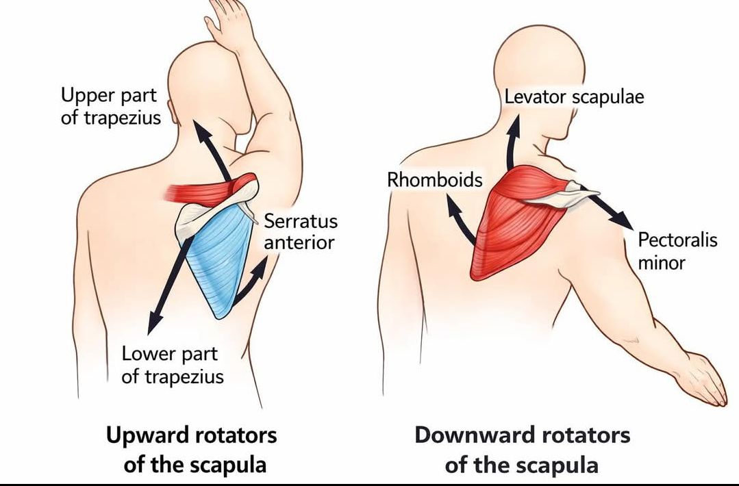 Diyari - 🦴 Scapular Rotation Mechanics – Why Shoulder Health Depends on ...
