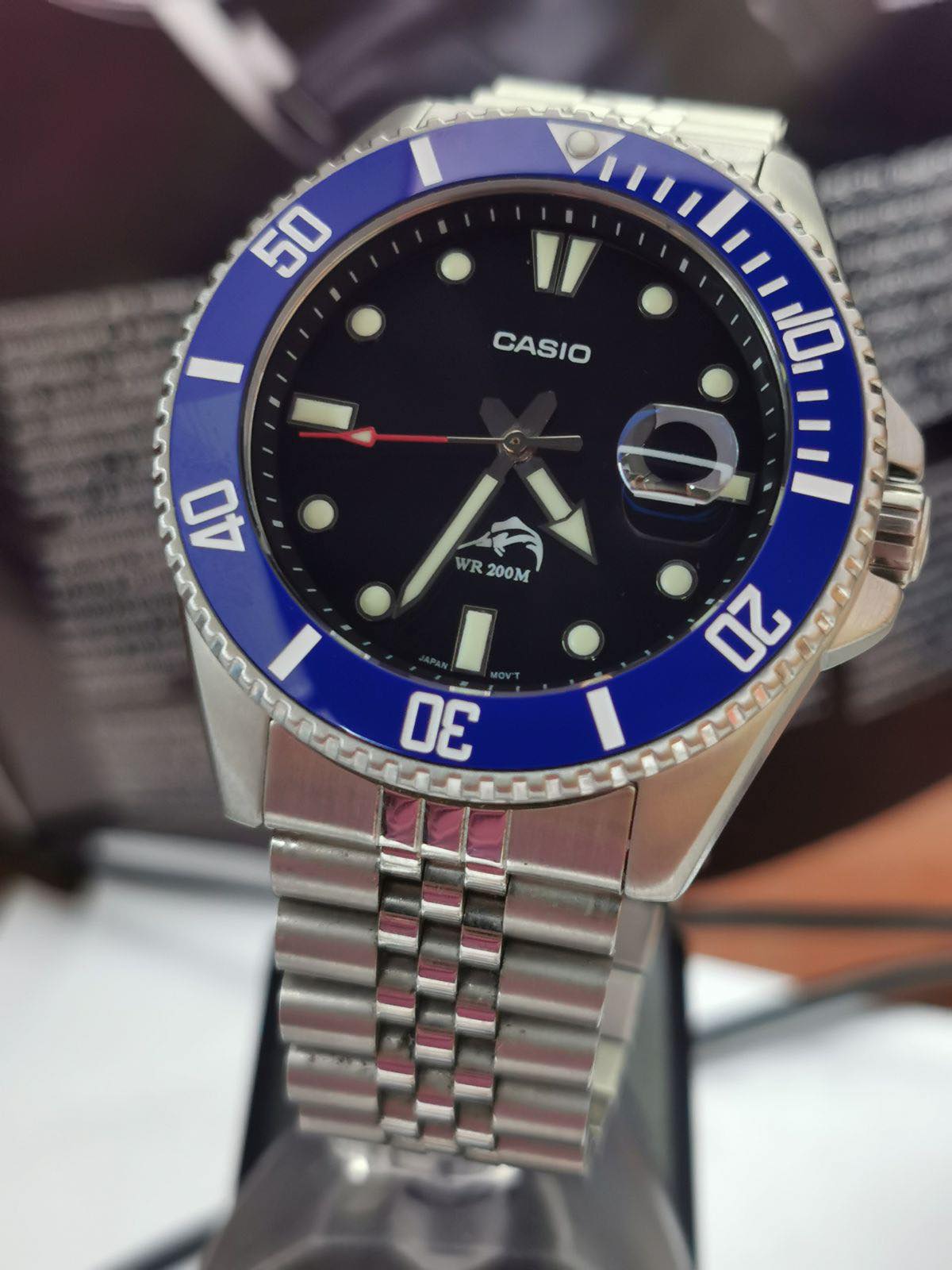 Upgraded Marlin/Duro watch with domed sapphire crystal