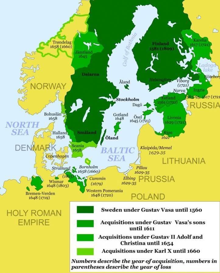 World - 🙋‍♂️🌲Map of the Swedish Empire🌲 (1560–1815) | Facebook