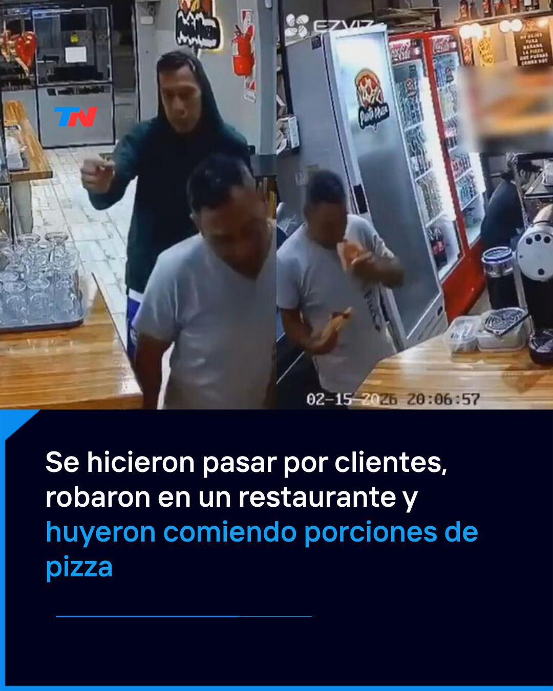 TN - Se sentaron en una mesa y pidieron una grande de muzzarella, pero ...