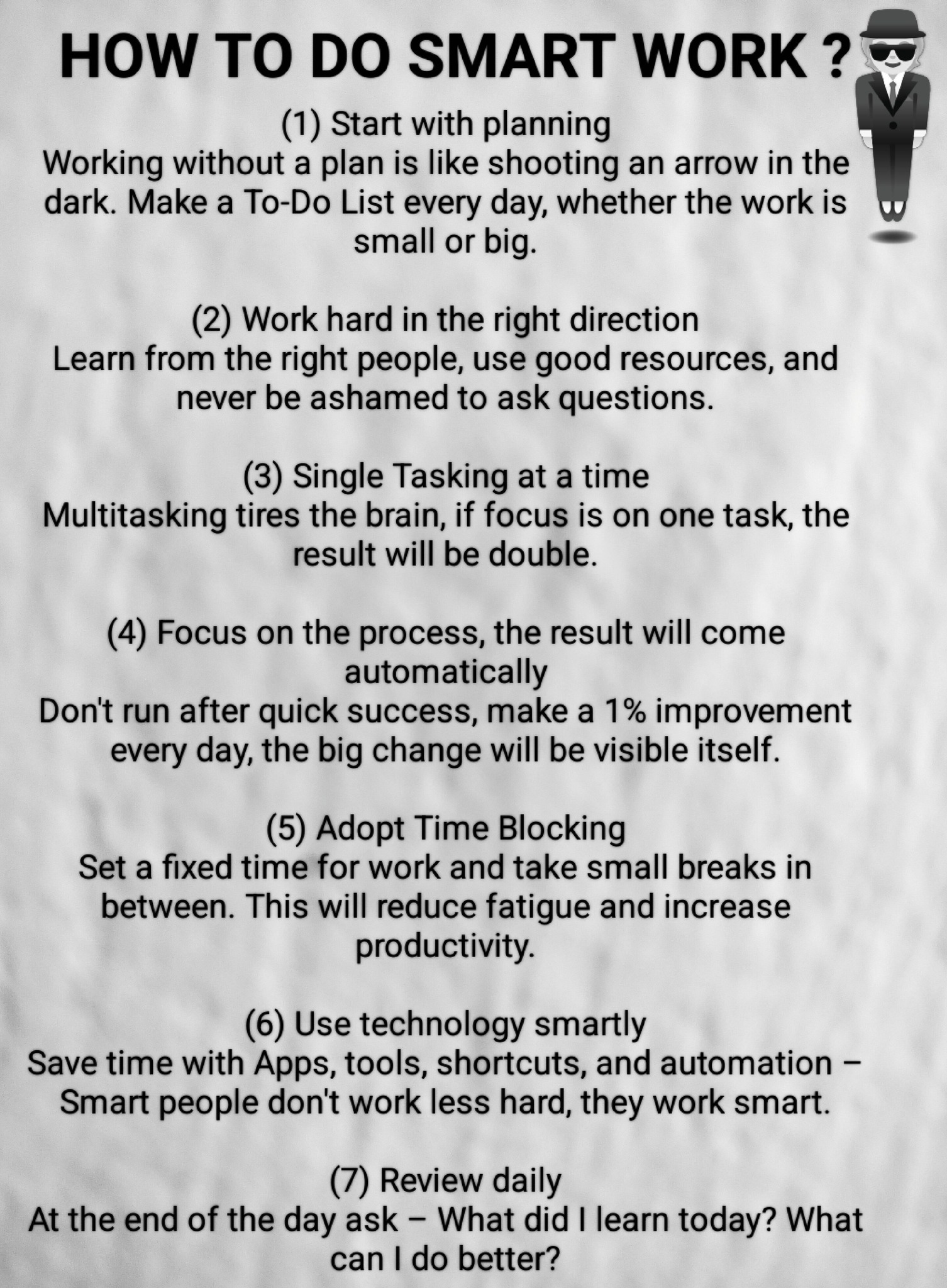 Rohit - HOW TO DO SMART WORK? (1) Start with planning Working without a ...