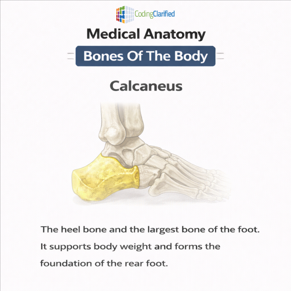 Coding - Coding Clarified Bone of the Day! Calcaneus The heel bone and ...
