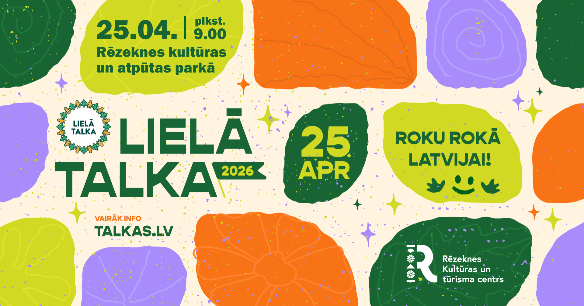 Lielā talka Rēzeknes Raiņa parkā